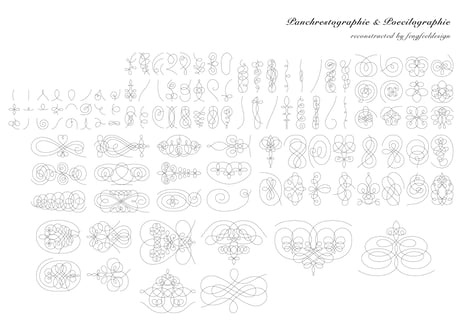 Panchrestographie & Poecilographie reconstructed by fengfeeldesign