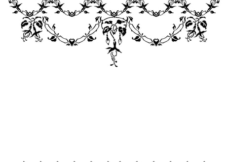 装飾活字：BORDURE FUCHSIA F