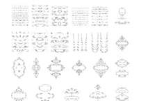 装飾活字：Gravure et Fonderie C. Derriey. Specimen-album. [TRAITS DE PLUME]