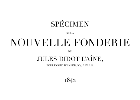 装飾活字【PNGエディション】SPÉCIMEN DE LA NOUVELLE FONDERIE DE JULES DIDOT（1842）