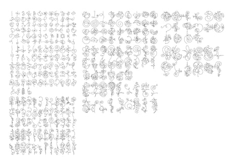 装飾活字：PRINTERS FLOWERS OLD TYPE 002