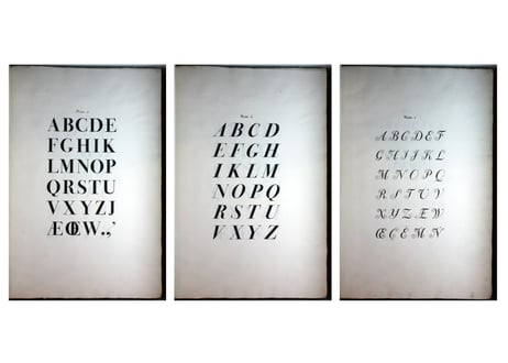 フォント：BODONI F