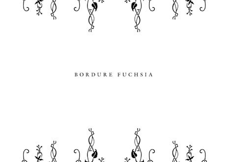 装飾活字：BORDURE FUCHSIA F
