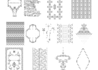 装飾活字：PRINTERS FLOWERS OLD TYPE 003