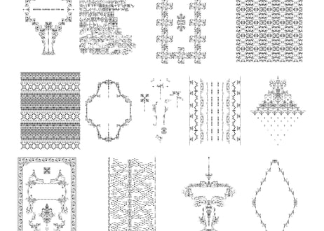 装飾活字：PRINTERS FLOWERS OLD TYPE 003