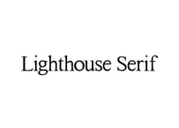 フォント：Lighthouse Serif