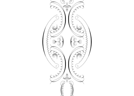 装飾活字：Gravure et Fonderie C. Derriey. Specimen-album. [TRAITS DE PLUME]