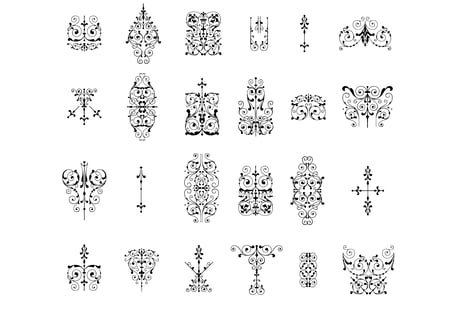 装飾活字：【PNG エディション】PRINTERS'FLOWERS joh. enschede en zoen te haarlem