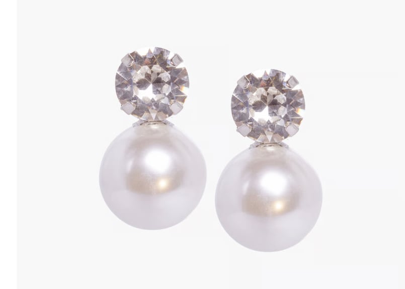 ピアス】エリザベスバウアー DUET STUD - PEARL AND CRYSTAL EA