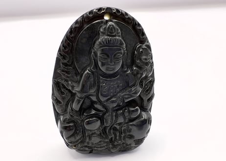 普賢菩薩　ゴールデンオブシディアン