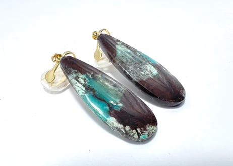 オパライズドウッド　イヤリング