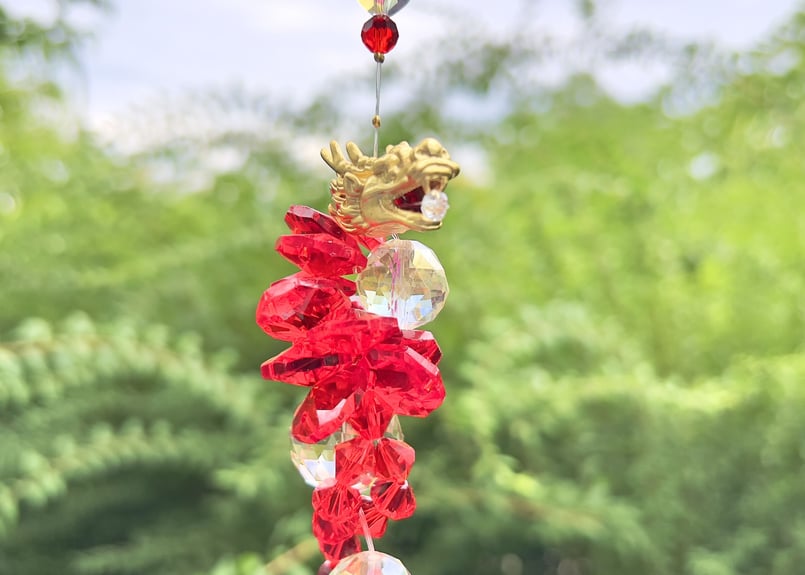 新・龍神サンキャッチャー（昇り龍・シルバー） | 天使のシンフォニー