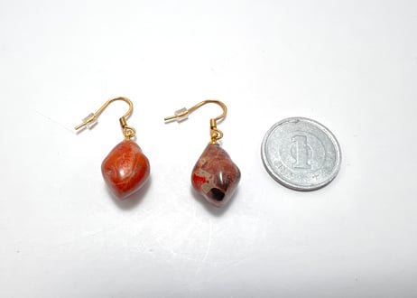 佐渡赤玉 ピアス