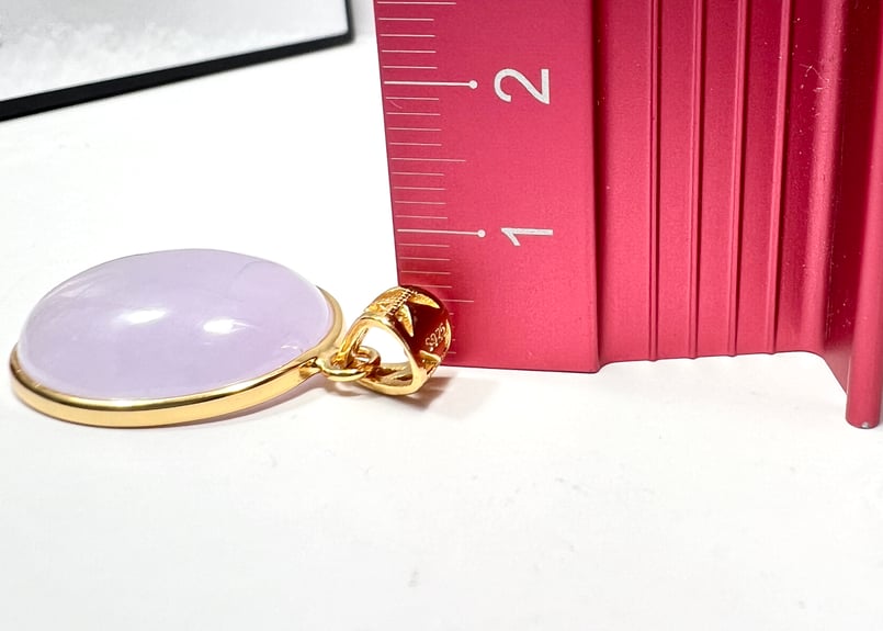 ユリママページ￼ 翡翠 ラベンダーヒスイ希少瓢箪ペンダント重さ37.0ct ユリママページ￼ 翡翠 ラベンダーヒスイ希少瓢箪ペンダント重さ