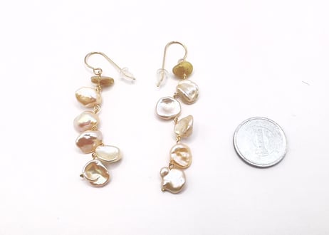 【ピアス】パール　ルチル
