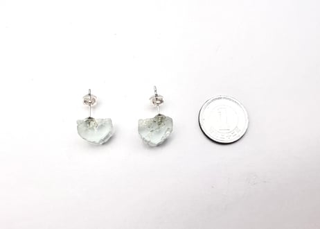 アクアマリン ピアス②