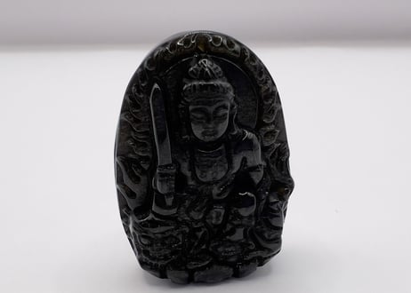 文殊菩薩　ゴールデンオブシディアン