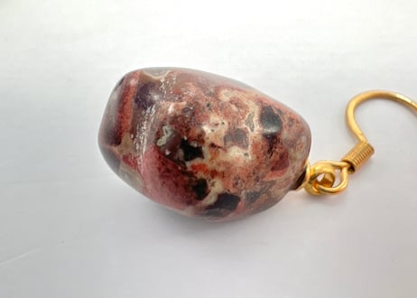 佐渡赤玉 ピアス