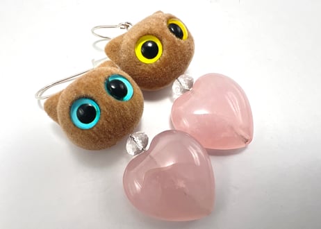 福招き猫ピアス