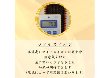 【北投石＋テラヘルツ】 ヘアブラシ
