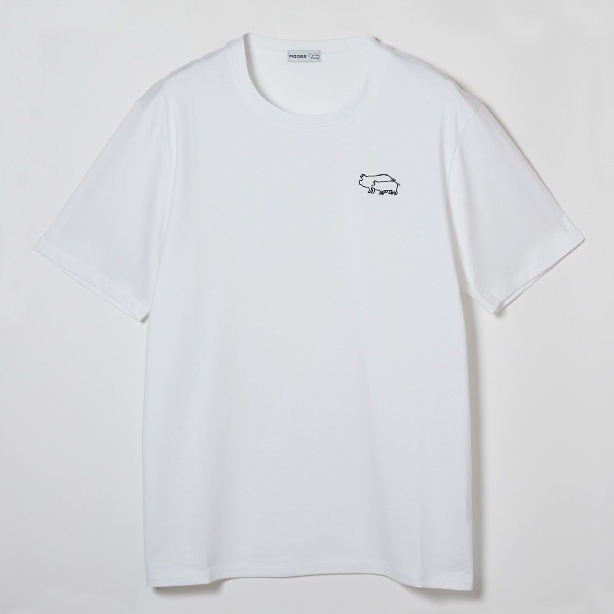 Embroidered T-shirt —White— 刺繍Tシャツー白ー