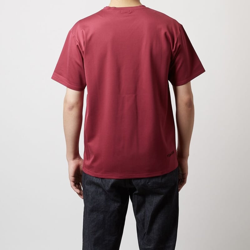 Simple V-neck shirt —Burgundy— シンプルVネックシャツ ー...