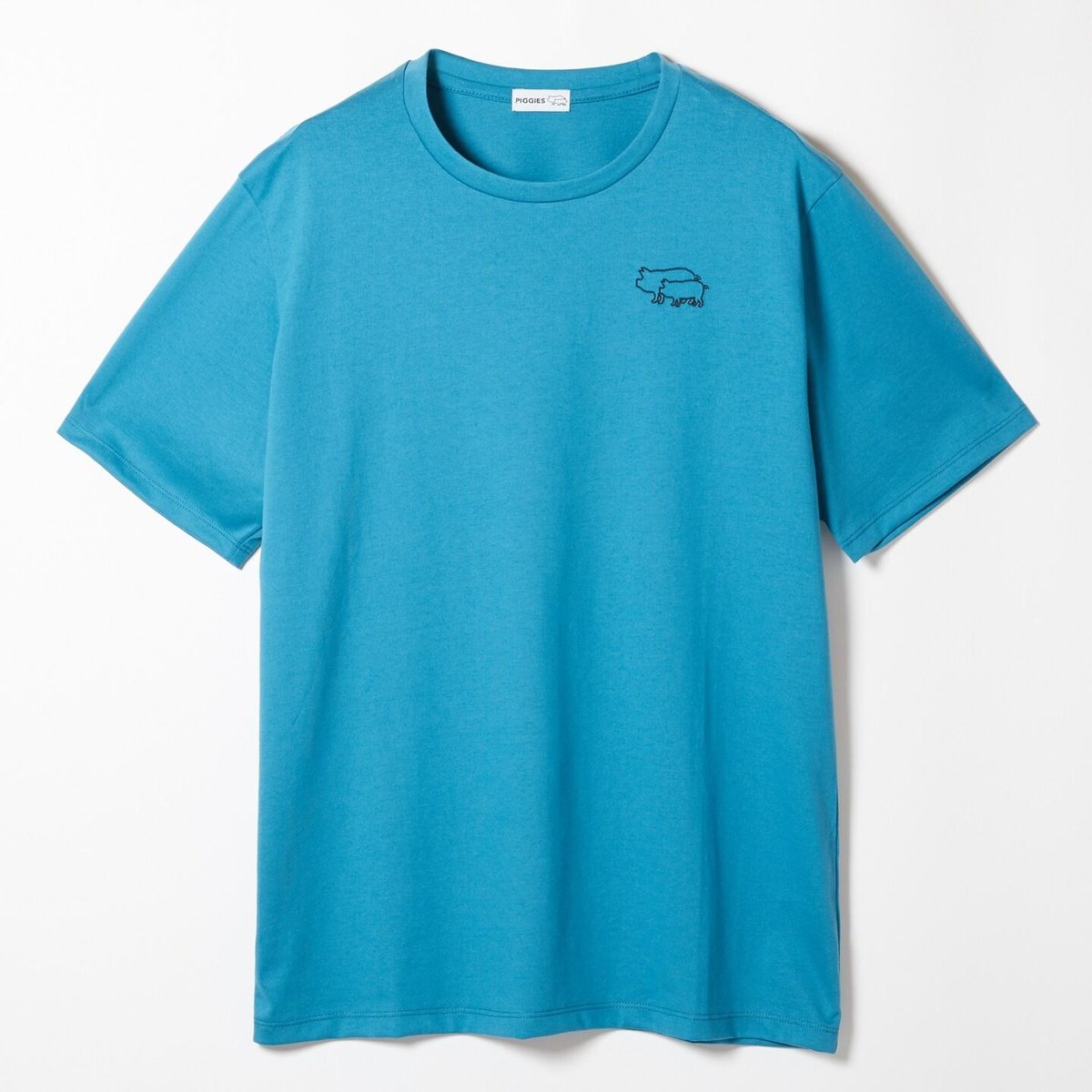 Embroidered T-shirt —Blue— 刺繍Tシャツー青ー | PI