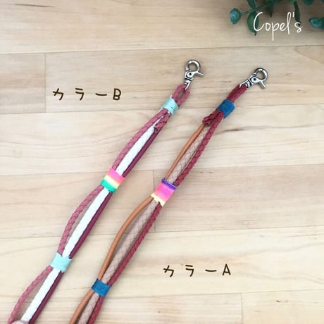 ☆クレイジーカラーがポイント☆カラフルメッシュの本革ドッグネックレスチョーカー  のコピー