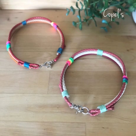 ☆クレイジーカラーがポイント☆カラフルメッシュの本革ドッグネックレスチョーカー  のコピー