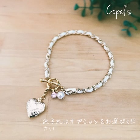 色が選べる♡レザーチェーンのチョーカーネックレス♡パール&ピンクジルコニアチャーム付き