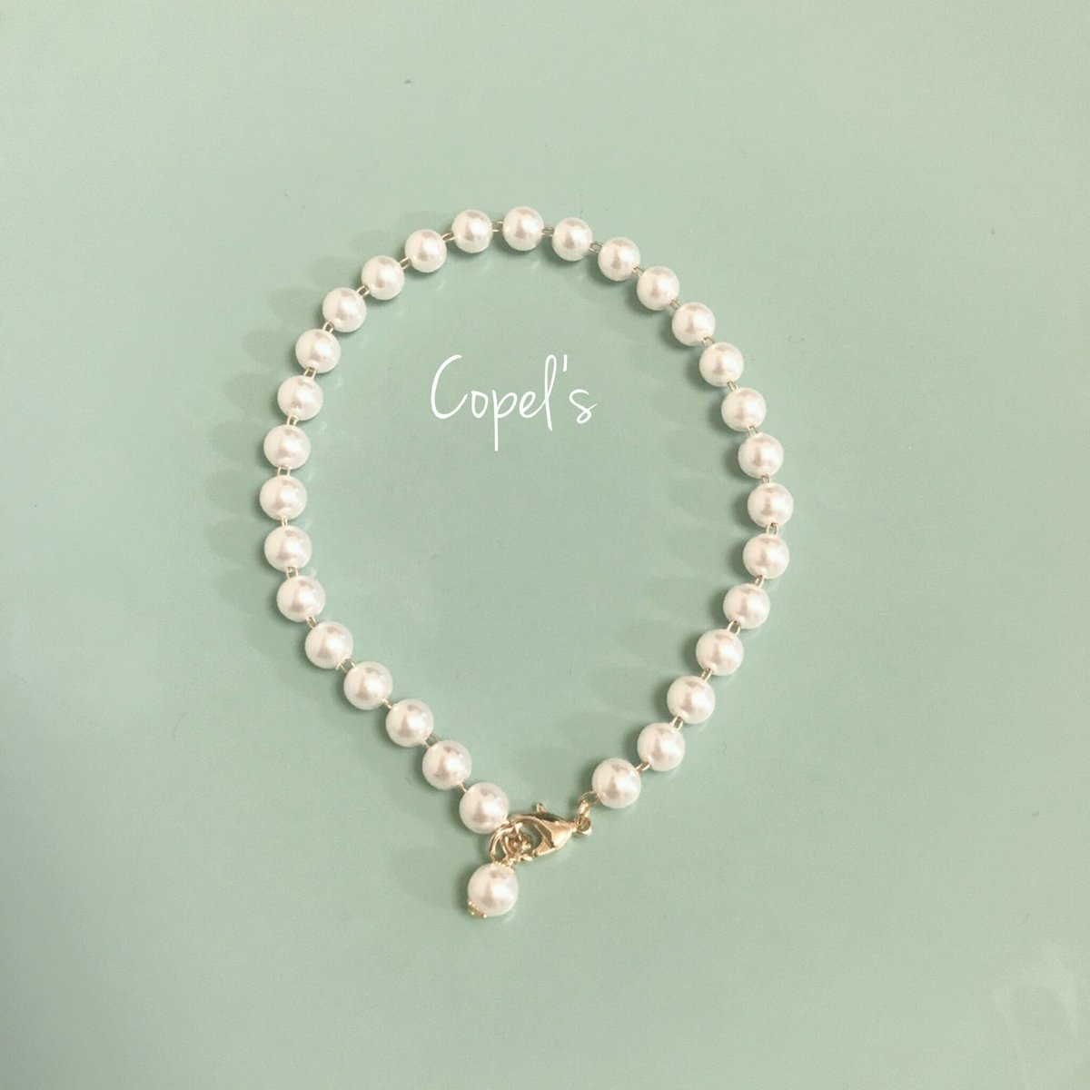 華やかな一連パールのドッグネックレス | Copel's