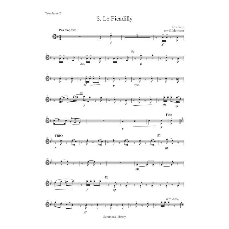 3つの小品 ~ エリック・サティの作品より ~ | Fika Library