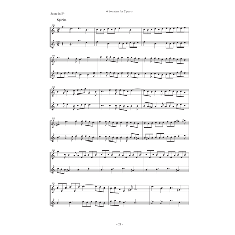 6つのソナタ　for Bb Instruments