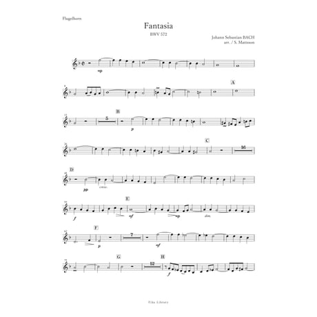 ファンタジア 変ホ長調 BWV572