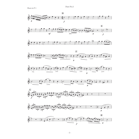 ホルンの為の二重奏曲　第2番