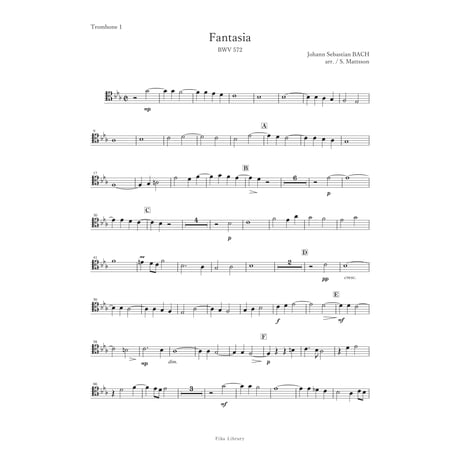 ファンタジア 変ホ長調 BWV572