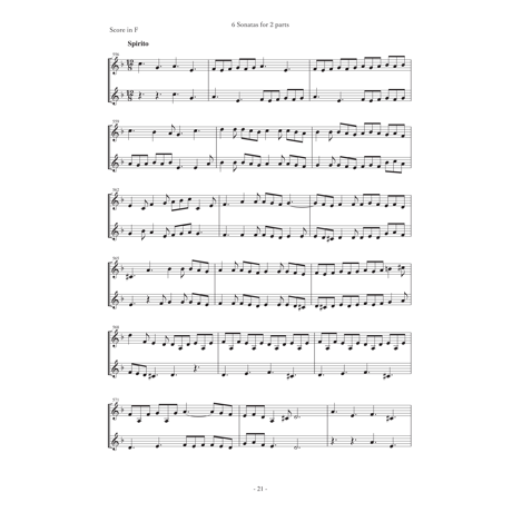 6つのソナタ　for Horn in F