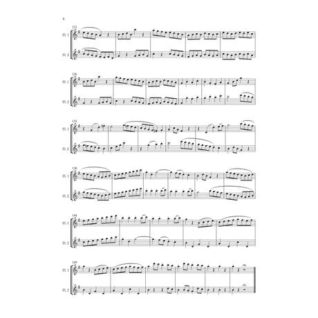 ２本のフルートの為の二重奏曲