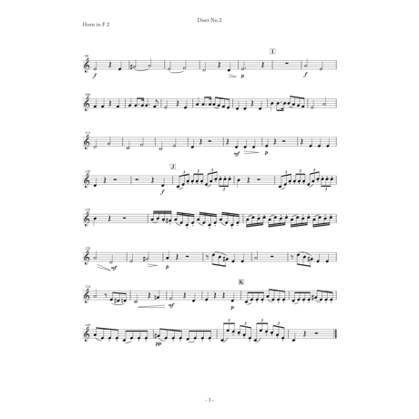 ホルンの為の二重奏曲　第2番
