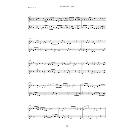 6つのソナタ　for Horn in F