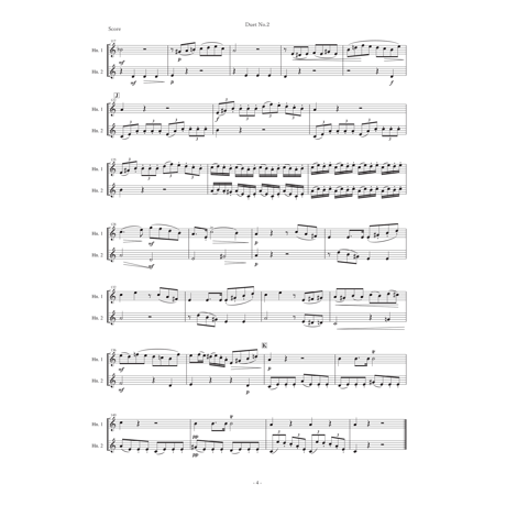 ホルンの為の二重奏曲　第2番