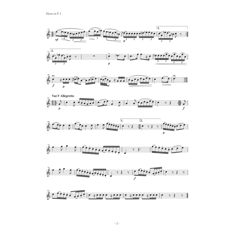 ホルンの為の二重奏曲　第2番