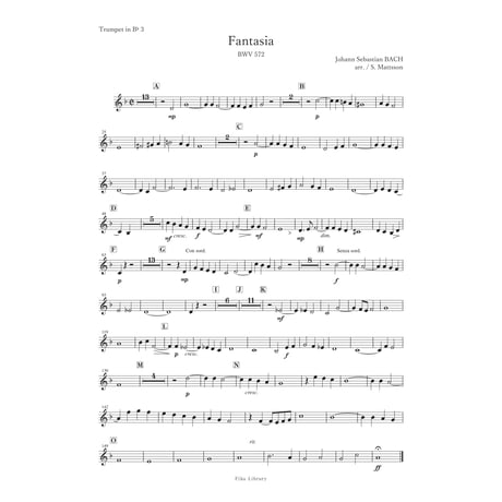 ファンタジア 変ホ長調 BWV572