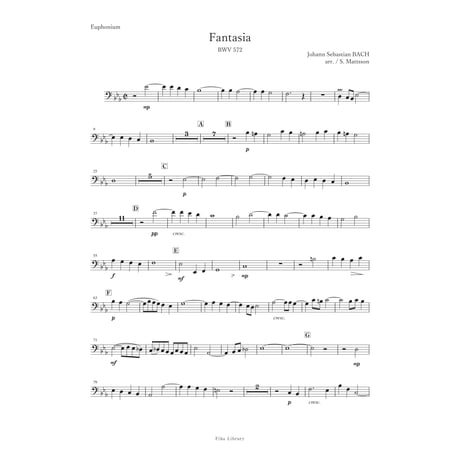 ファンタジア 変ホ長調 BWV572