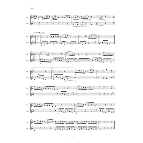 ホルンの為の二重奏曲　第2番