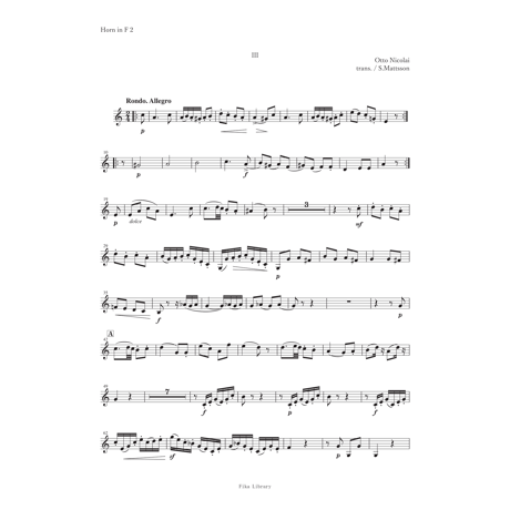 ホルンの為の二重奏曲　第2番