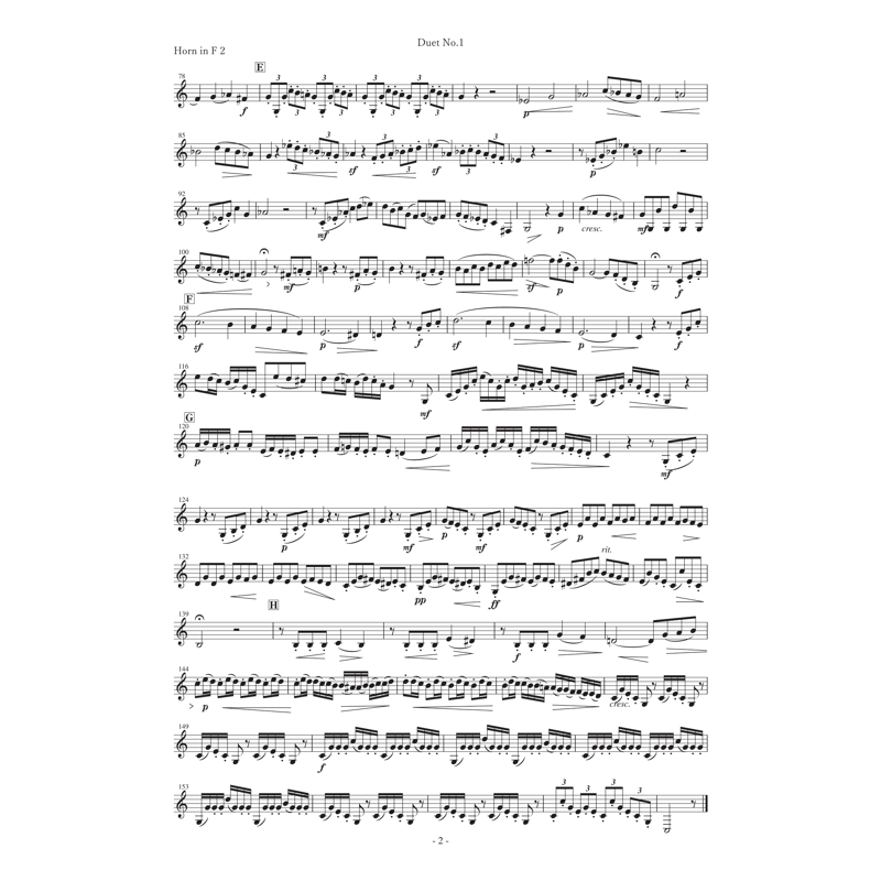 ホルンの為の二重奏曲 第1番 | Fika Library