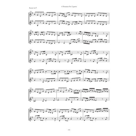 6つのソナタ　for Horn in F