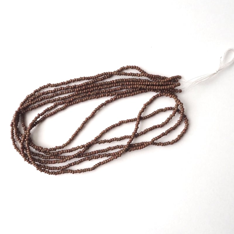 AP41-CB / アンティークビーズ チョコレートブラウン 18/0 イタリア製