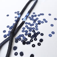#PA08-D.BU4 / パイエット グリッター ディープブルー 4mm  フランス製